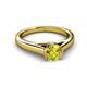 3 - Ellie Desire Yellow and White Diamond Engagement Ring 