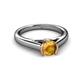 3 - Ellie Desire Citrine and Diamond Engagement Ring 