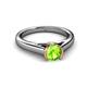 3 - Ellie Desire Peridot and Diamond Engagement Ring 