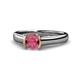 1 - Ellie Desire Rhodolite Garnet and Diamond Engagement Ring 
