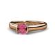 1 - Ellie Desire Rhodolite Garnet and Diamond Engagement Ring 