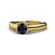1 - Ellie Desire Black and White Diamond Engagement Ring 