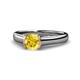 1 - Ellie Desire Yellow Sapphire and Diamond Engagement Ring 