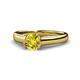 1 - Ellie Desire Yellow and White Diamond Engagement Ring 