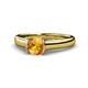 1 - Ellie Desire Citrine and Diamond Engagement Ring 