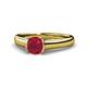 1 - Ellie Desire Ruby and Diamond Engagement Ring 
