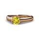 1 - Ellie Desire Yellow and White Diamond Engagement Ring 