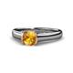 1 - Ellie Desire Citrine and Diamond Engagement Ring 