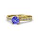 1 - Aziel Desire Tanzanite and Diamond Solitaire Plus Engagement Ring 