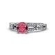 1 - Senna Desire Rhodolite Garnet and Diamond Engagement Ring 