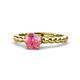 1 - Sariah Desire Pink Tourmaline and Diamond Engagement Ring 