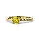 1 - Sariah Desire Yellow and White Diamond Engagement Ring 