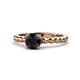 1 - Sariah Desire Black and White Diamond Engagement Ring 