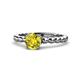 1 - Sariah Desire Yellow and White Diamond Engagement Ring 