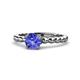 1 - Sariah Desire Tanzanite and Diamond Engagement Ring 