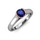 4 - Ellie Desire Blue Sapphire and Diamond Engagement Ring 