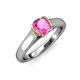 4 - Ellie Desire Pink Sapphire and Diamond Engagement Ring 