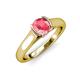 4 - Ellie Desire Pink Tourmaline and Diamond Engagement Ring 