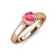 4 - Ellie Desire Pink Tourmaline and Diamond Engagement Ring 