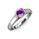 4 - Ellie Desire Amethyst and Diamond Engagement Ring 