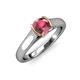 4 - Ellie Desire Rhodolite Garnet and Diamond Engagement Ring 
