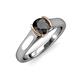4 - Ellie Desire Black and White Diamond Engagement Ring 