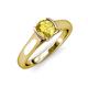 4 - Ellie Desire Yellow Sapphire and Diamond Engagement Ring 