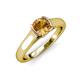 4 - Ellie Desire Citrine and Diamond Engagement Ring 