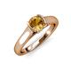 4 - Ellie Desire Citrine and Diamond Engagement Ring 