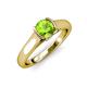 4 - Ellie Desire Peridot and Diamond Engagement Ring 