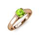 4 - Ellie Desire Peridot and Diamond Engagement Ring 