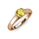 4 - Ellie Desire Yellow Sapphire and Diamond Engagement Ring 