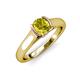 4 - Ellie Desire Yellow and White Diamond Engagement Ring 