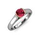 4 - Ellie Desire Ruby and Diamond Engagement Ring 