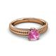 3 - Kelis Desire Pink Sapphire and Diamond Engagement Ring 