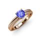 4 - Kelis Desire Tanzanite and Diamond Engagement Ring 