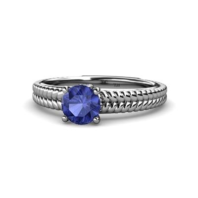 Kelis Desire Iolite and Diamond Engagement Ring