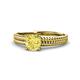 1 - Kelis Desire Yellow Sapphire and Diamond Engagement Ring 