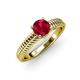 4 - Kelis Desire Ruby and Diamond Engagement Ring 