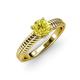 4 - Kelis Desire Yellow and White Diamond Engagement Ring 