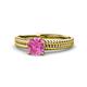 1 - Kelis Desire Pink Sapphire and Diamond Engagement Ring 