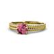 1 - Kelis Desire Pink Tourmaline and Diamond Engagement Ring 