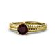 1 - Kelis Desire Red Garnet and Diamond Engagement Ring 