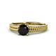 1 - Kelis Desire Black and White Diamond Engagement Ring 