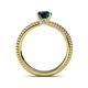 5 - Kelis Desire London Blue Topaz and Diamond Engagement Ring 