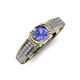 4 - Anya Desire Tanzanite and Diamond Engagement Ring 