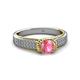 3 - Anya Desire Pink Tourmaline and Diamond Engagement Ring 