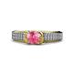 1 - Anya Desire Pink Tourmaline and Diamond Engagement Ring 