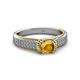 3 - Anya Desire Citrine and Diamond Engagement Ring 