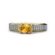 1 - Anya Desire Citrine and Diamond Engagement Ring 